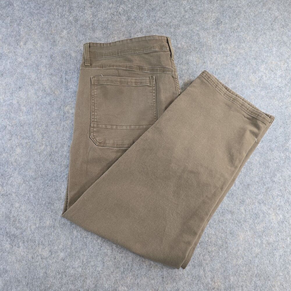 Weatherproof Vintage Work Pant Men's 40 x 29 Brown Straight Leg Stretch Pockets